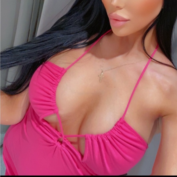 🖤Pink Zara Mini Dress/Cover up🖤 - Picture 2 of 3